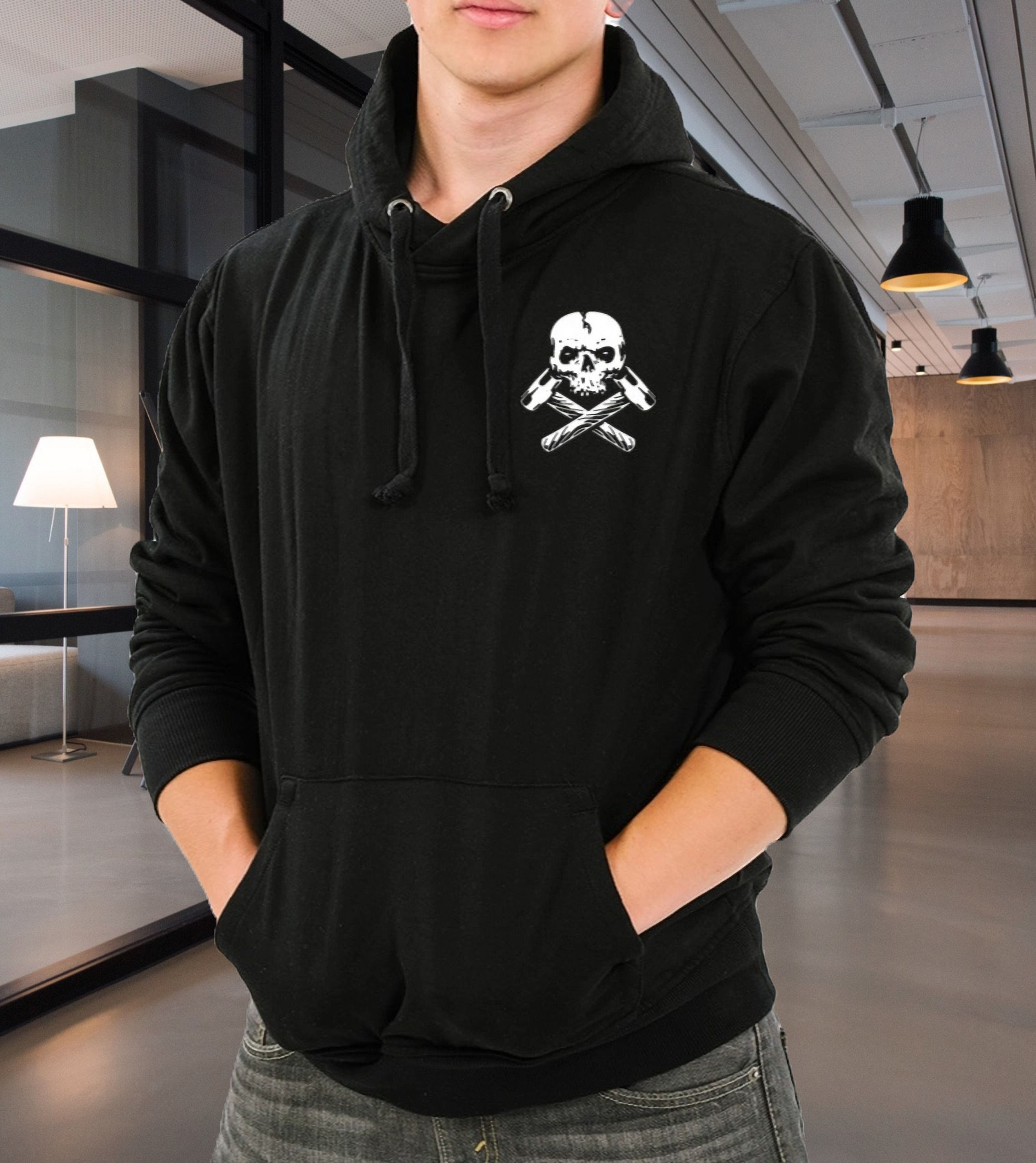 - NO LUCK ALL WORK GRAHIC MEN'S SWEATSHIRT -