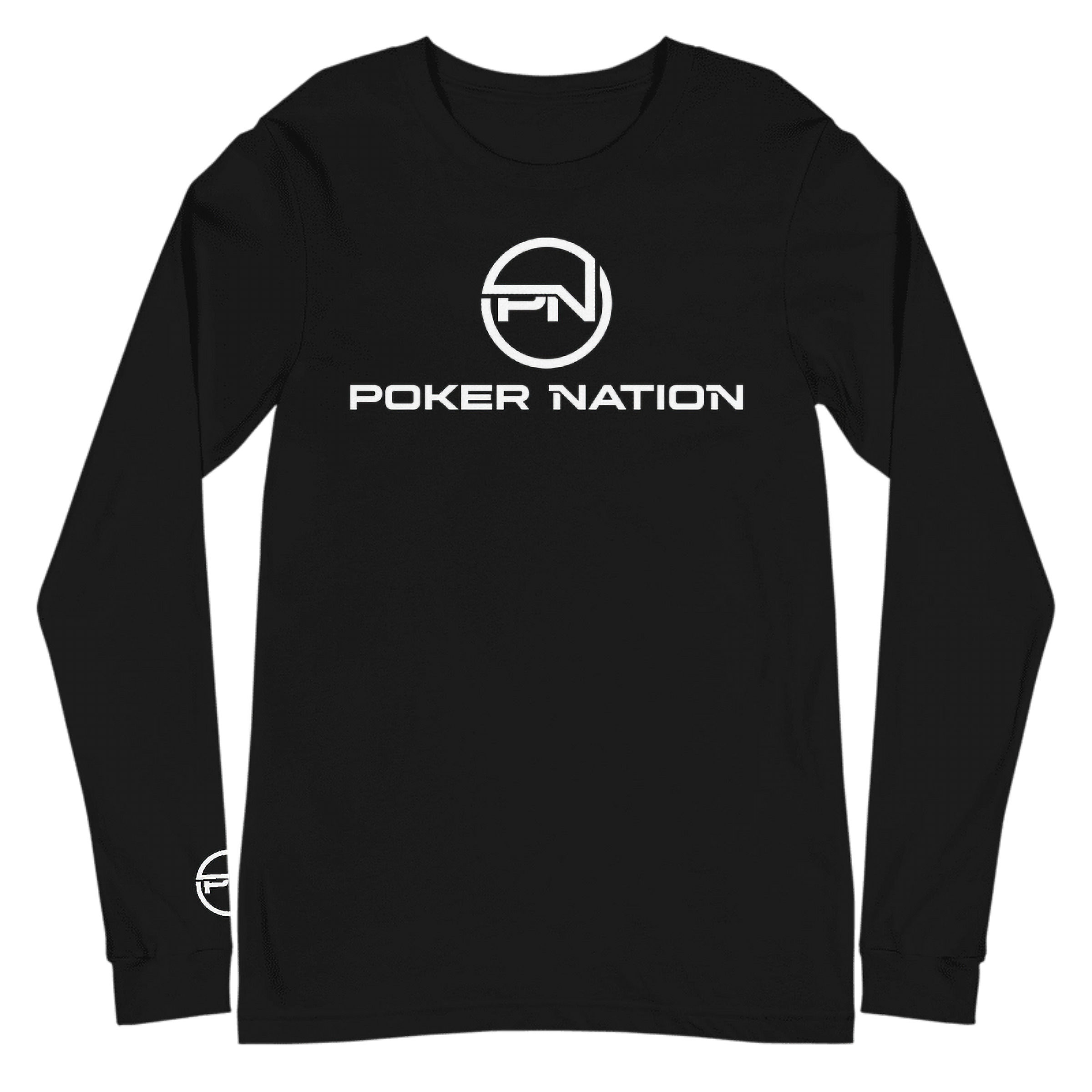 - BLACK POKER NATION UNISEX LONG SLEEVE SHIRT -