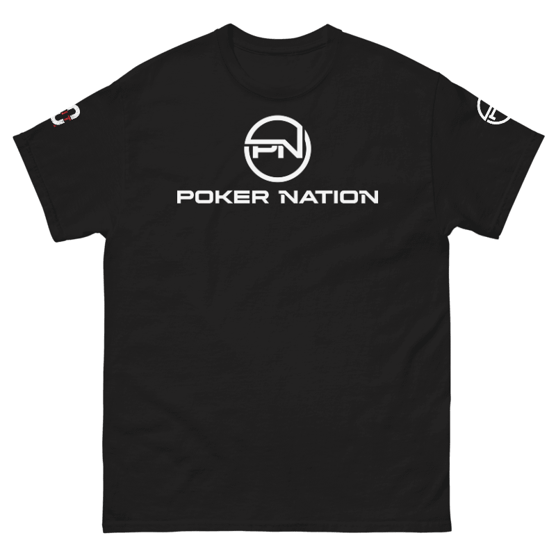 Thumbnail: - POKER NATION MEN'S FITTED BLACK T-SHIRT -