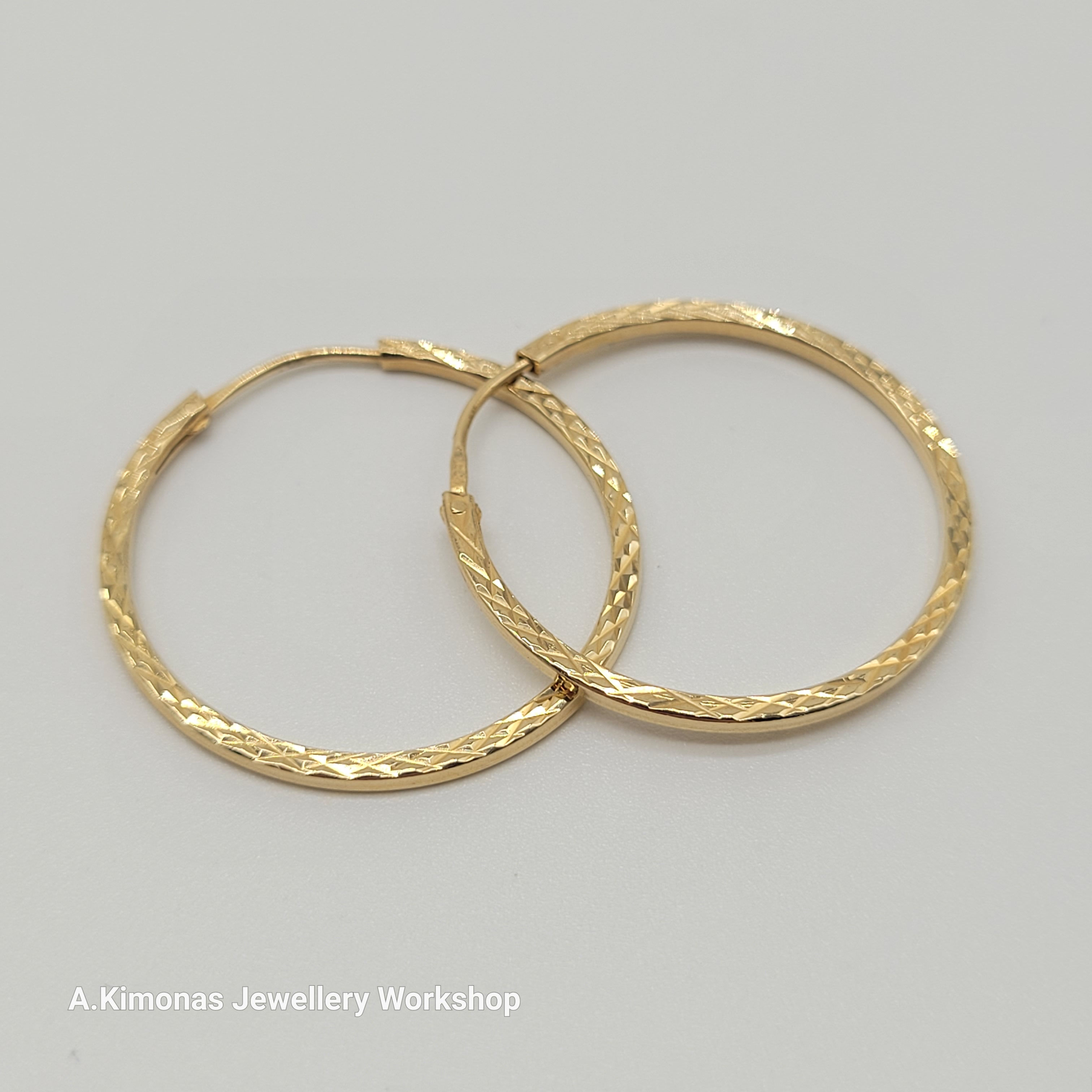 Gold Hoop Earring 2