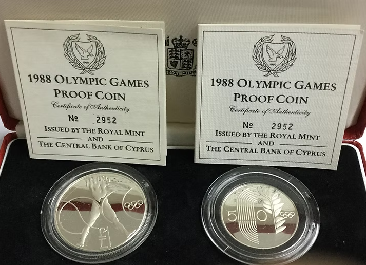 Wide angle view of coin exhibition