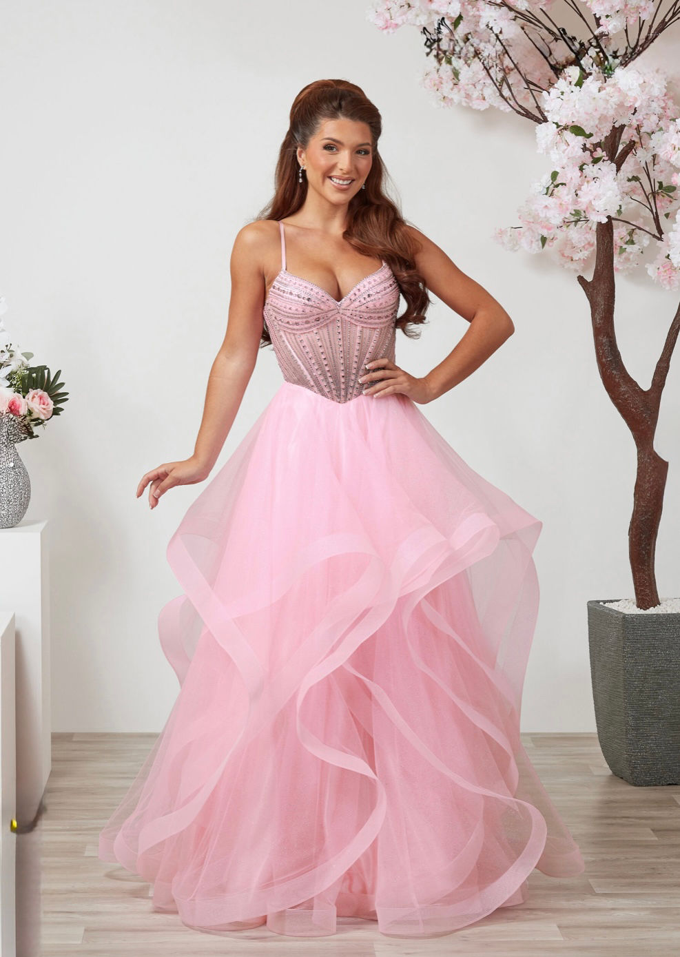 Sweet pink ruffle 