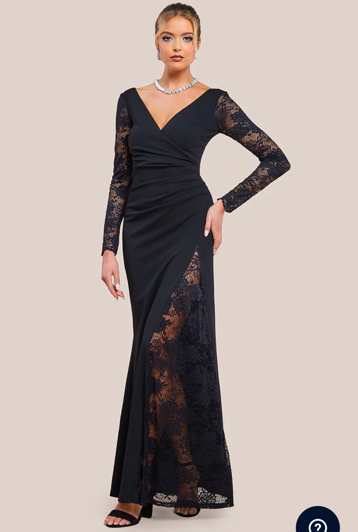 Black lace dress