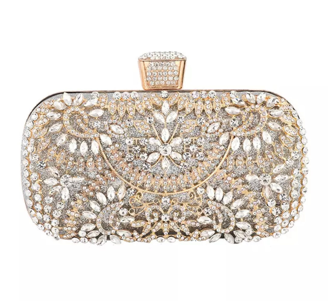 Beautiful sparkly bag with detachable handle