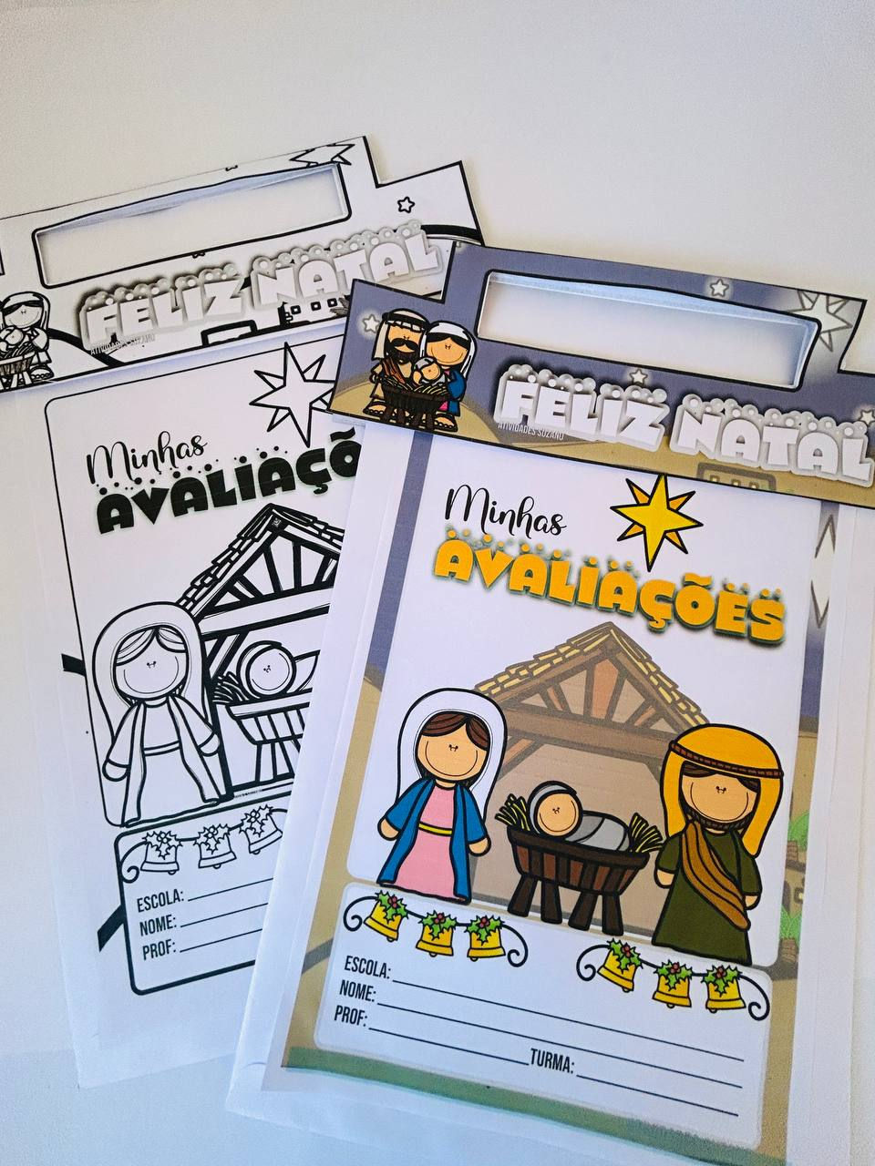 Miniatura: Kit Natalino De Capinhas E Lapelas Para Atividades Escolares