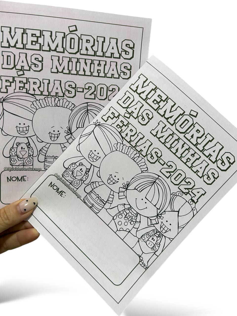 Miniatura: Mini Livrinho De Memórias Das Férias – PDF Prontinho Para Imprimir!