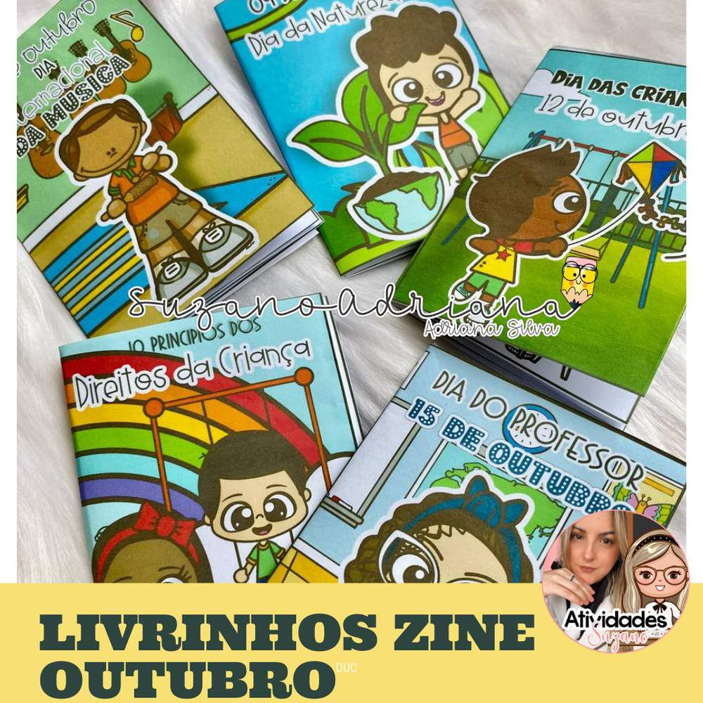 Livrinhos Zine Outubro - Datas Comemorativas