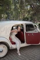 Elegant bridal portrait at Panagia Faneromeni Church Athens Riviera