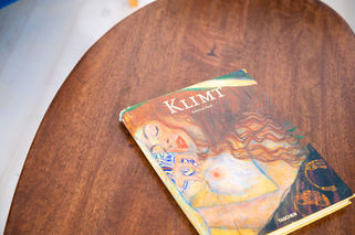 Detail of coffee table styling and textures in modern Airbnb home