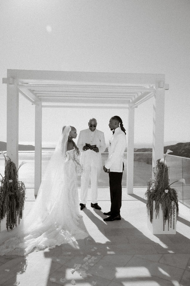 Wedding celebration at Rocabella Santorini hotel