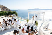 Elegant Santorini wedding photography by Moments To Keep by Anastasia Rassia