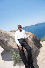 Santorini destination wedding captured by Moments To Keep by Anastasia Rassia