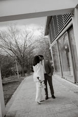 Civil wedding moment captured in Athens with relaxed atmosphere