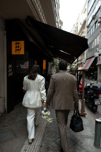 Intimate civil wedding in Athens