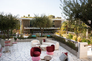 Luxury Conrad The Ilisian Hotel Balcony and pool area in Athens