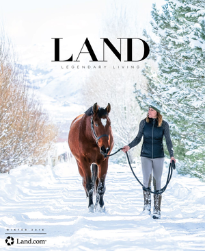 LAND Magazine Front Cover equine photography