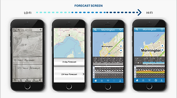 Development of forecast screen