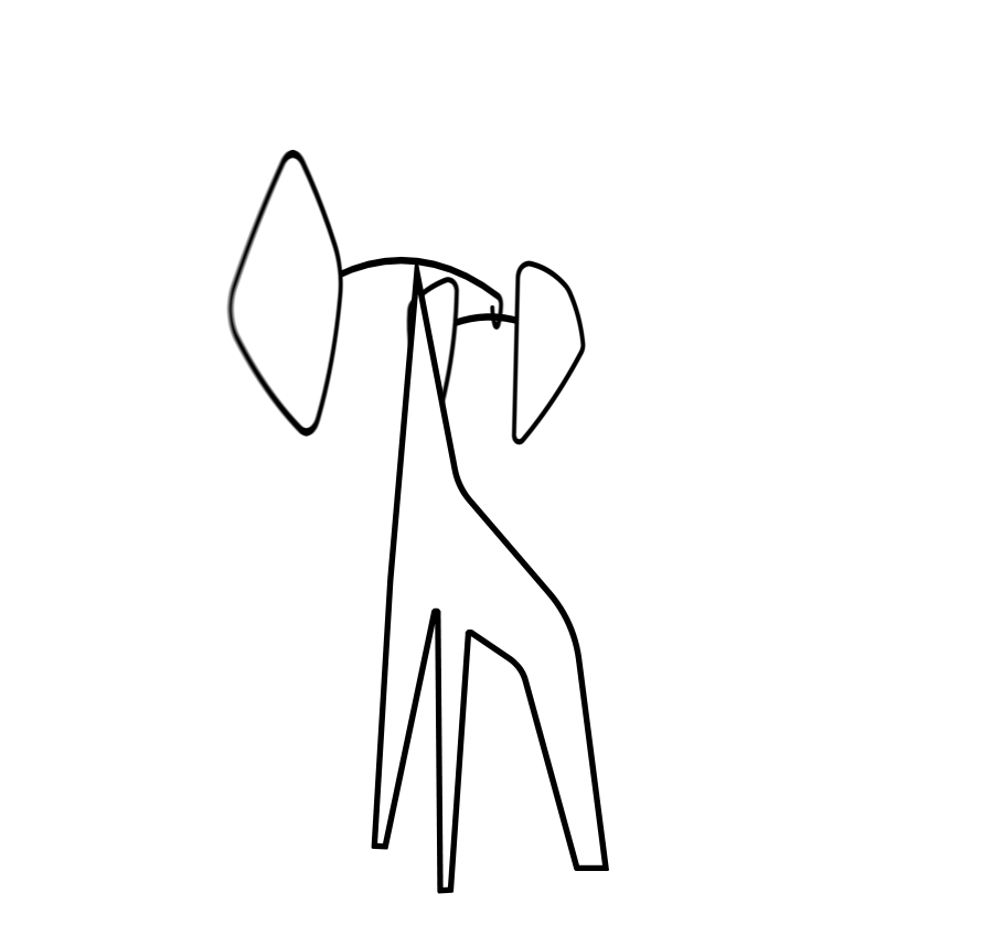 黑白描边和小萌转圈圈.gif