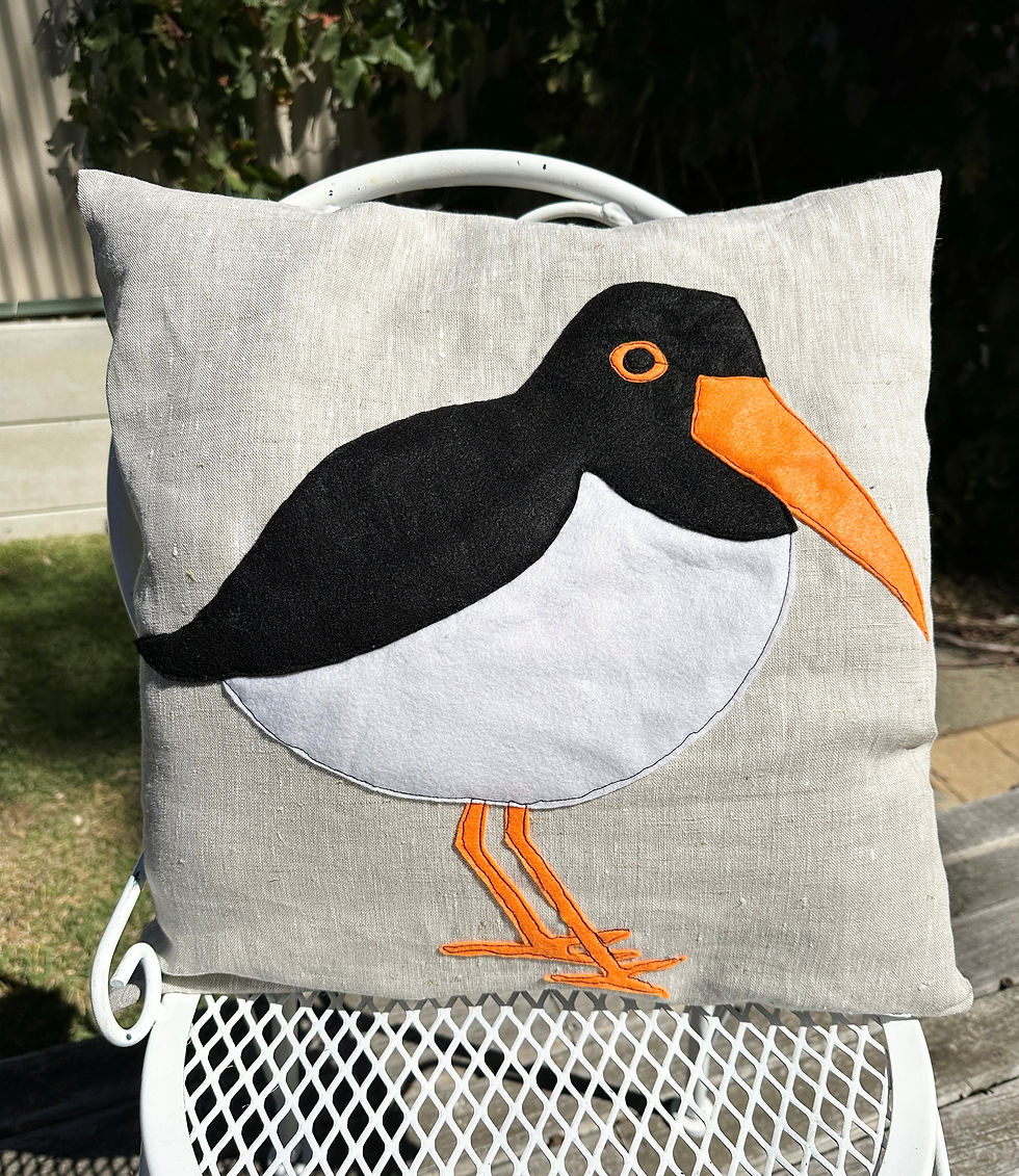 Oyster Catcher Cushion