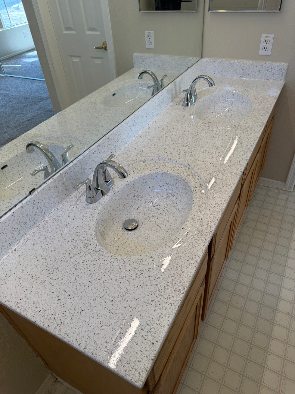 Bathroom Vanity refinishing service.