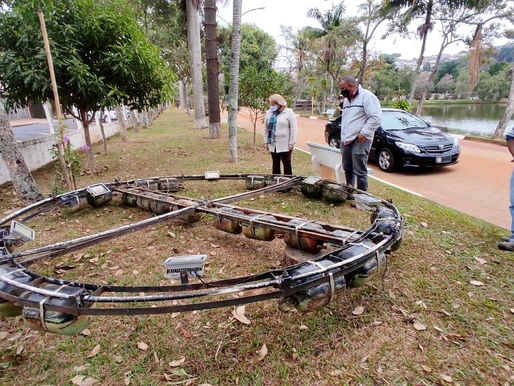 Restauração da fonte do Lago Municipal de Pinhal que não funcionava a 5 anos