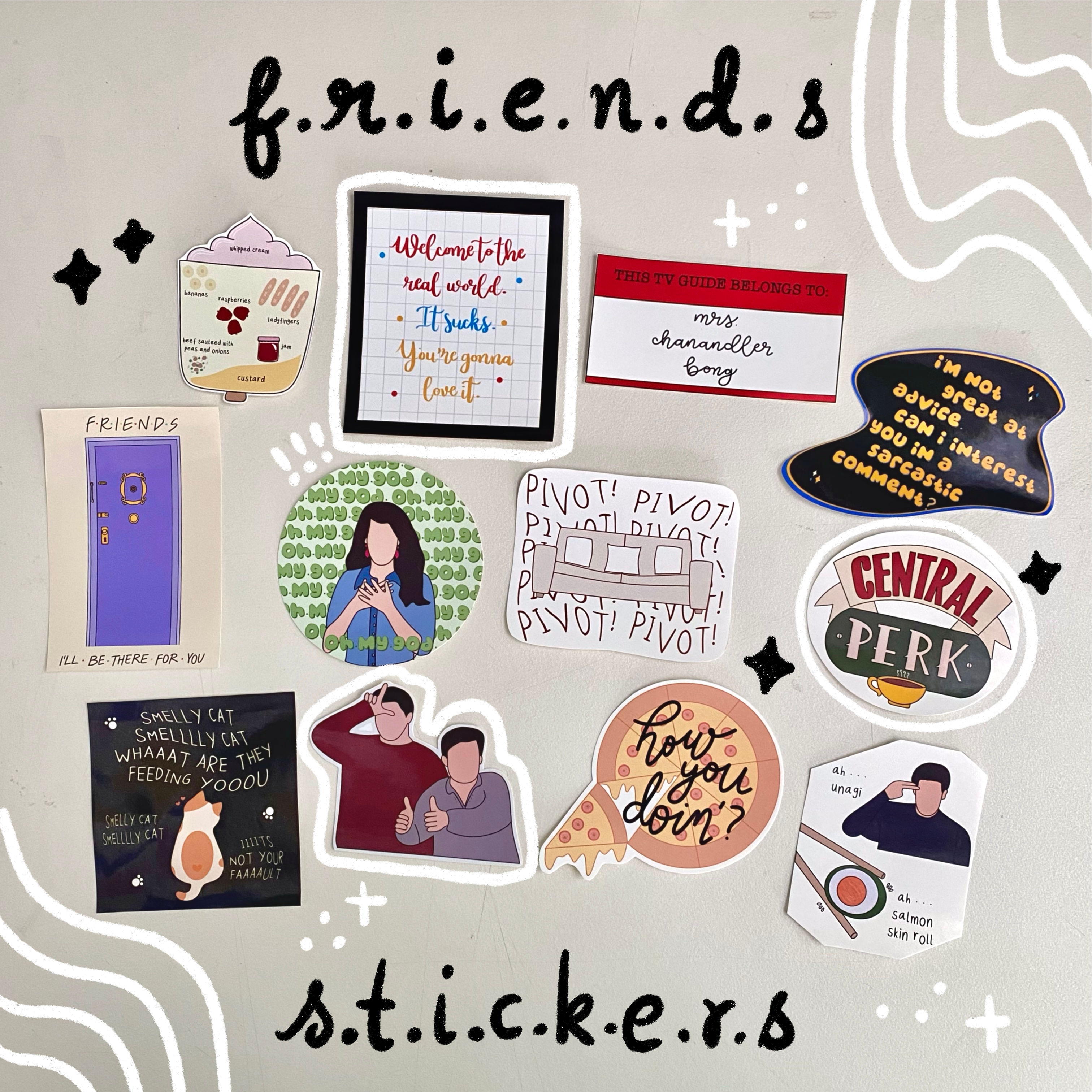 F.R.I.E.N.D.S Vinyl Stickers
