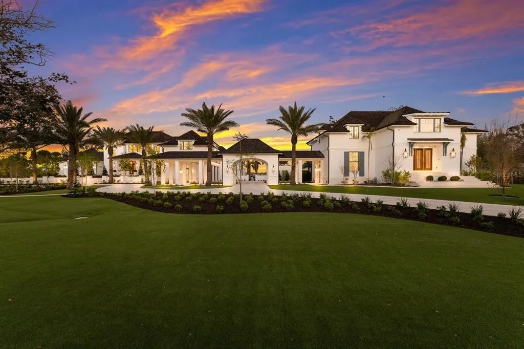 Luxury waterfront estate on Siesta Key with expansive bay views and private dock