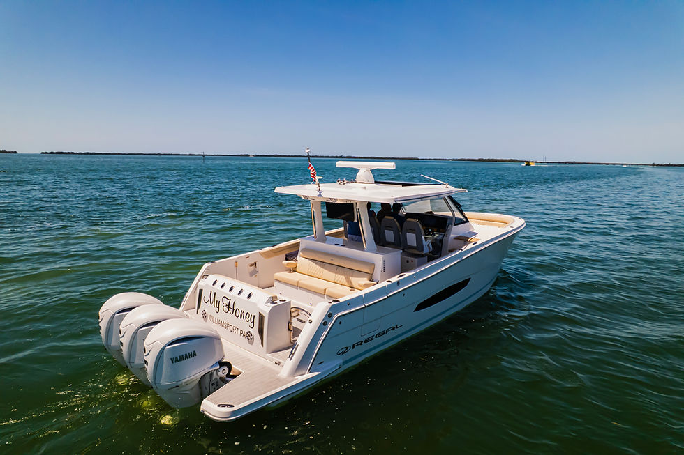 Thumbnail: Latest Regal 38 SAV with Triple Yamaha 300 Model | Regal For Sale Tampa, Florida
