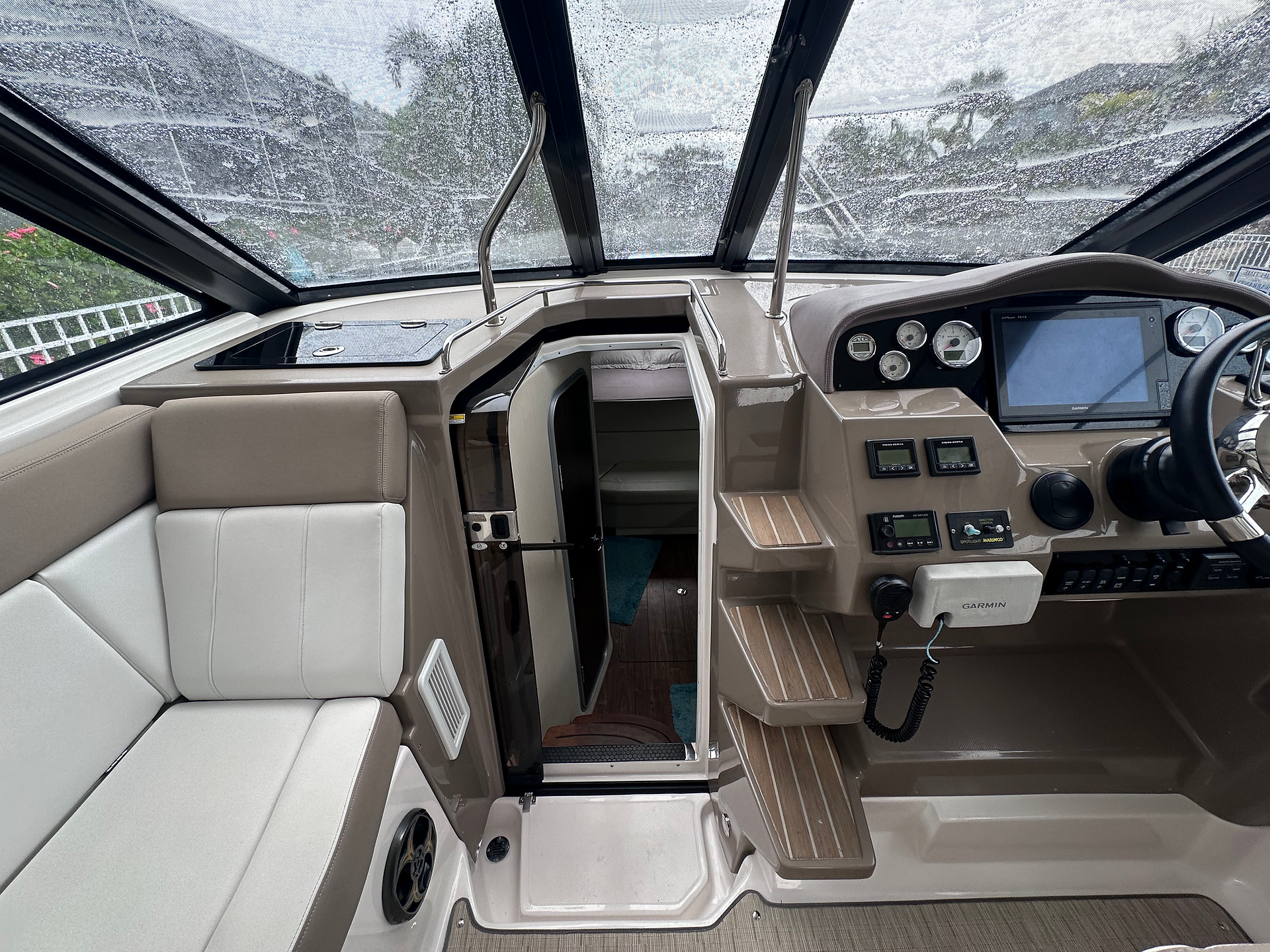 2016 Regal 35 Sport Coupe Cockpit and Companion Way