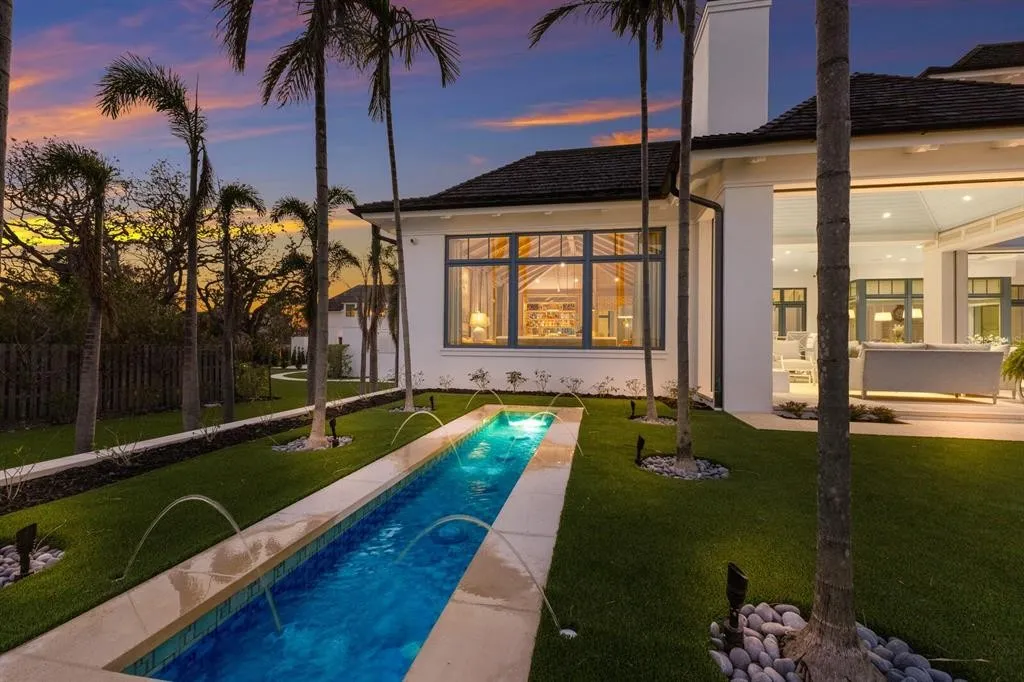 Elegant home office or study with natural light and refined finishes