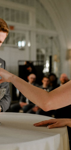 The Bellevue Hotel Philadelphia - glass unity sand ceremony- Kvell Events