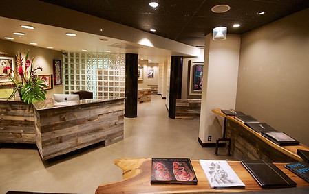 Lobby at Rethink Your Ink's Honolulu location