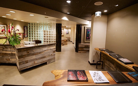 Lobby at Rethink Your Ink's Honolulu location