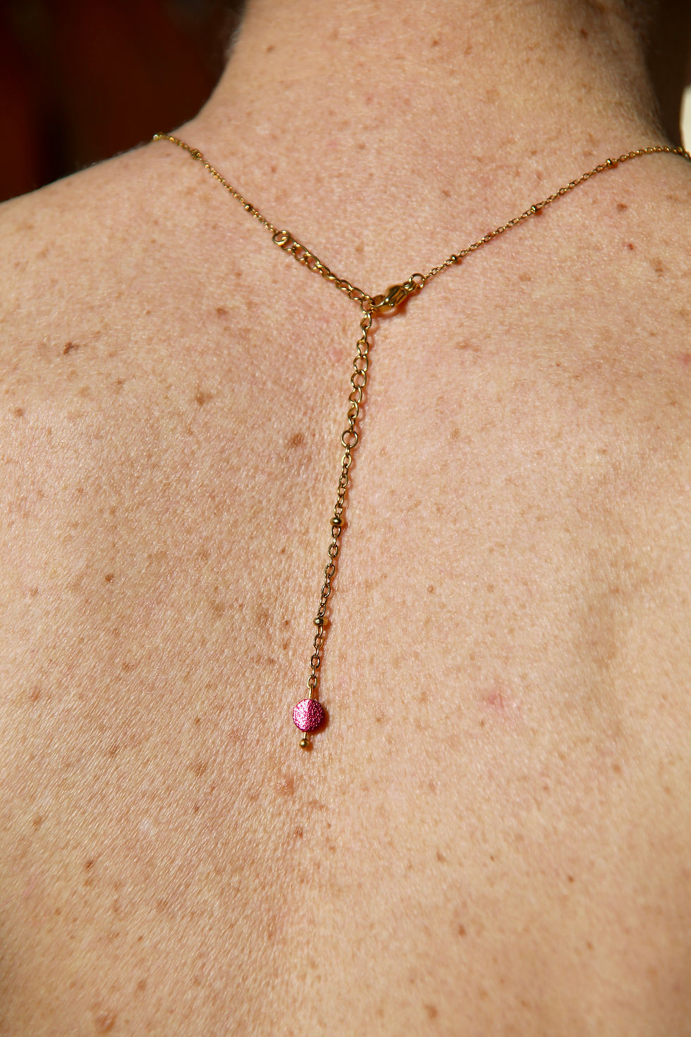 Miniature : Collier "baiser dans le cou" acier inoxydable et cuir