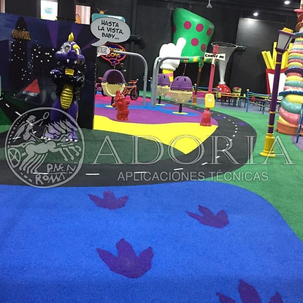 Piso de caucho reciclado amortiguante para parques infantiles en México, Monterrey, Guadalajara, Puebla y todo México