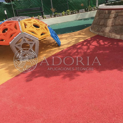 Piso de caucho reciclado amortiguante para parques infantiles en México, Monterrey, Guadalajara, Puebla, Campeche y todo México