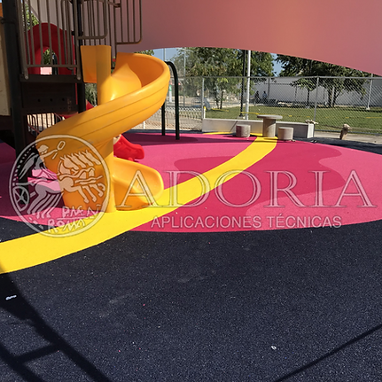 Piso de caucho reciclado amortiguante para parques infantiles en México, Monterrey, Guadalajara, Puebla, Mérida y todo México