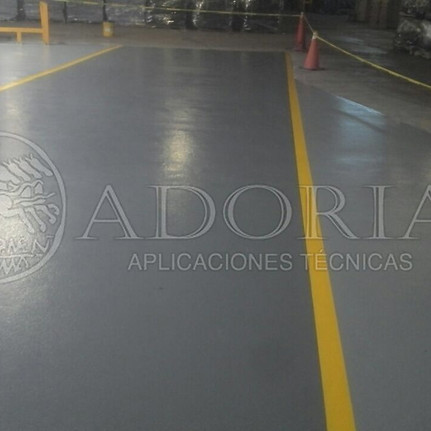Piso epóxico industrial multicapa uso rudo antiderrapante cascara de naranja Monterrey, Guadalajara, Queretaro, Puebla y en todo México