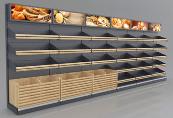 Rayonnage Gondole Boulangerie avec Bacs à Pain