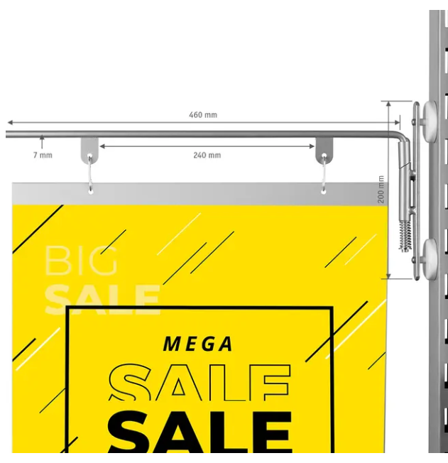Miniature : kit Cadre + Support magnétique tête de gondole