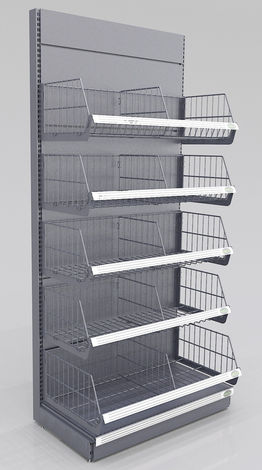 Rayonnage Gondole Panier Métallique