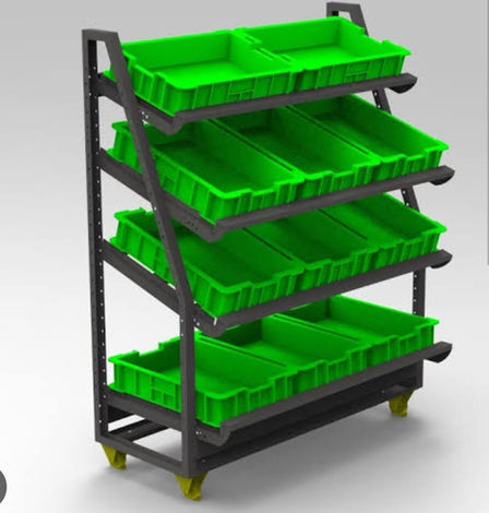 Présentoirs Métallique 4 étages Modulable