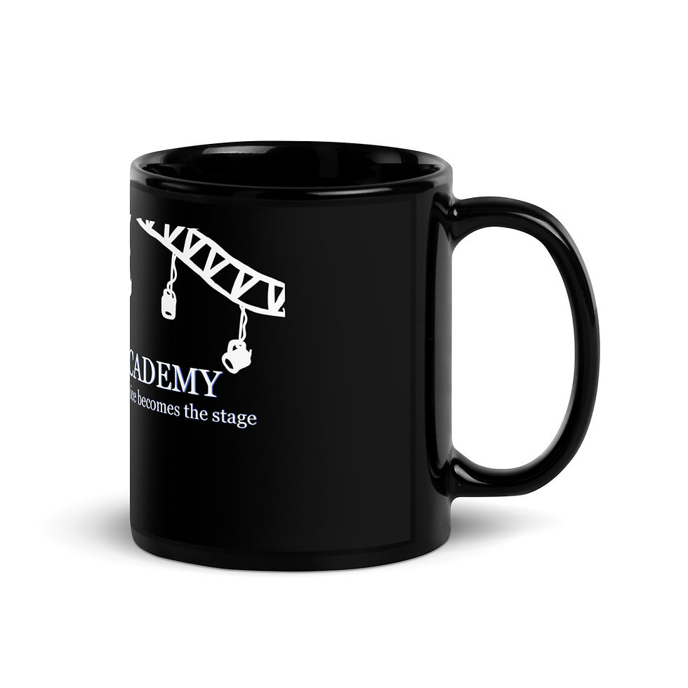 Thumbnail: Theatre On Ice Academy - Black Glossy Mug