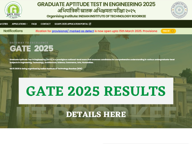 GATE 2025 results