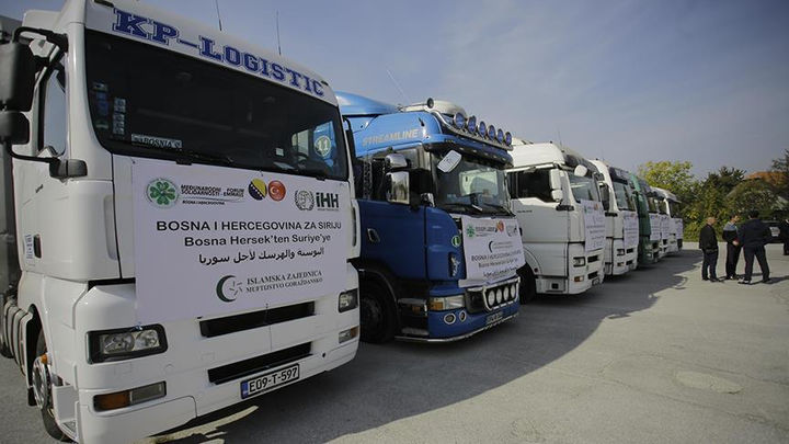Bosna Hersek'ten Suriyeli savaş mağdurlarına insani yardım