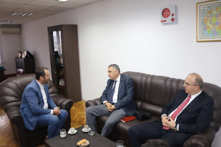 Türkiye Radyo Televizyonu (TRT) Üsküp Temsilcisi Bünyamin Şahin MATÜSİTEB'i Ziyaret Etti