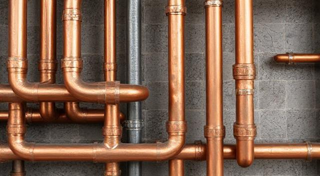 copper pipes