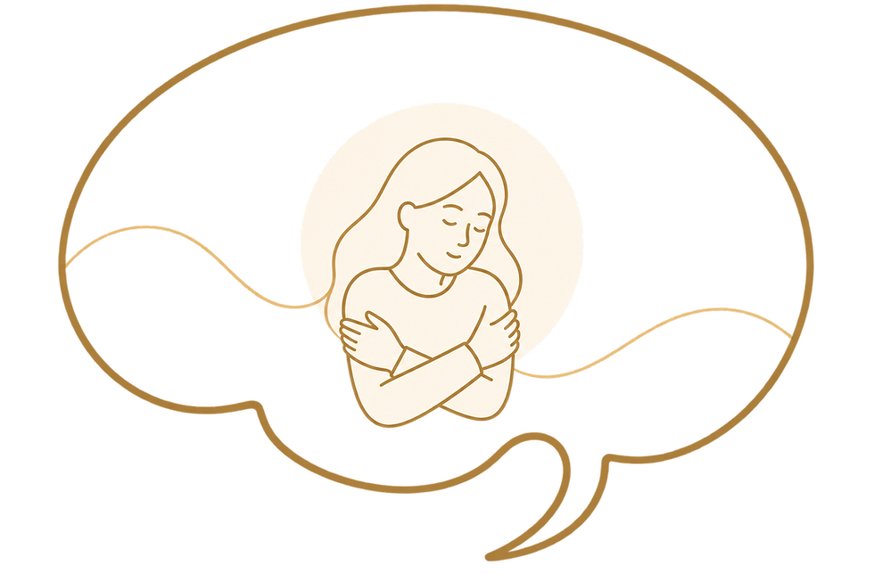 Nova Therapy brain illustration representing self-compassion, emotional support, and understanding difficult feelings.