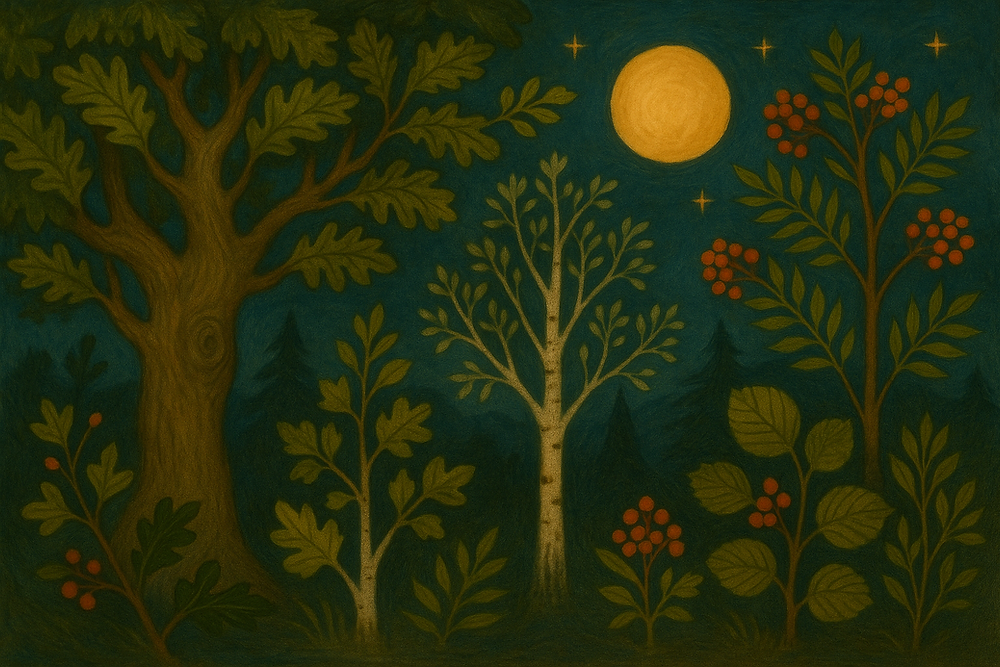 The Wheel Beneath the Branches: Myth and Memory in the Irish Grove™