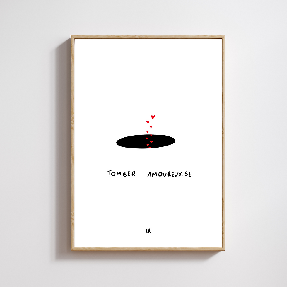 Illustration A5 "Tomber amoureux.se"